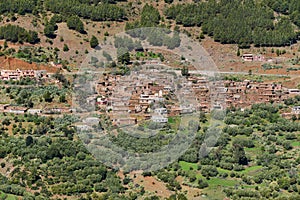 Berber village in Morocco Atlas mountains