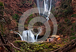 Berber village near Ouzoud waterfall in Morocco