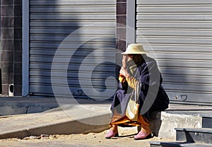 Berber woman in the street