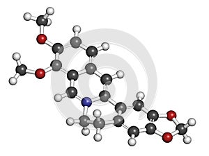 Berberine alkaloid molecule. Present in number of plants. Used as a yellow dye and as a traditional antifungal medicine.