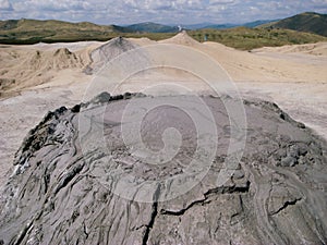 The Berca Mud Volcano in Buzau, Romania