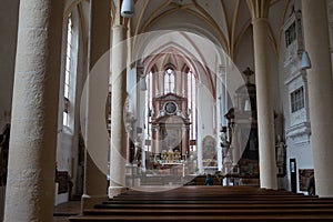 Berchtesgaden church indoor view, Germany.