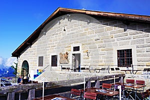 BERCHTESGADEN, GERMANY - AUGUST 06, 2019: The Eagle`s Nest at Obersalzberg in Berchtesgaden. photo