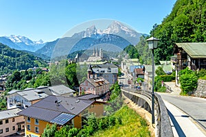 Berchtesgaden landscape and Watzmann mountain