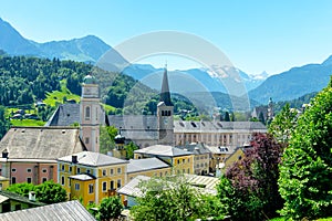 Berchtesgaden landscape and Watzmann mountain