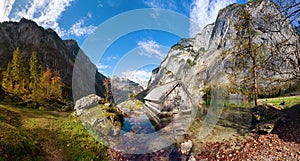 Berchtesgaden park at autumn