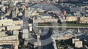 Berezhkovskaya and Savvinskaya embankments in Moscow city