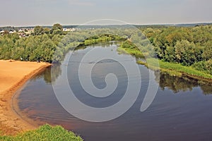 Berezina river in Belarus