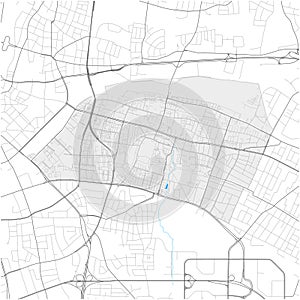 Berg am Laim, MÃÂ¼nchen, Deutschland high detail vector map photo