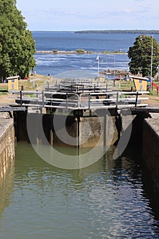 Berg Locks and Roxen Lake, Sweden