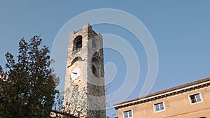 Bergamo civic tower in Italy
