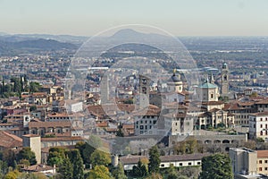 Bergamo - panorama from St. Vigilio Castle
