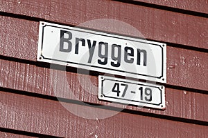 Bergen Address Plate