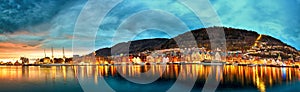 Bergen Bryggen harbor panorama