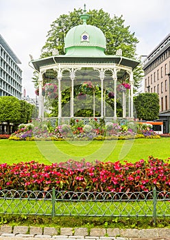 Bergen Byparken Gazebo. Bergen. Norway.