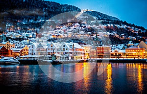 Bergen city in Norway