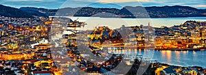 Bergen city panorama