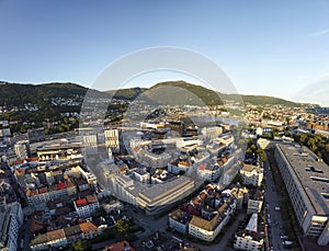 Bergen, Norway Aerial Wide Panoramic photo