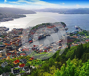 Bergen, Norway harbor