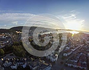 Bergen, Norway Sunset Panoramic