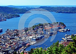 Bergen seen from FlÃÂ¸ien