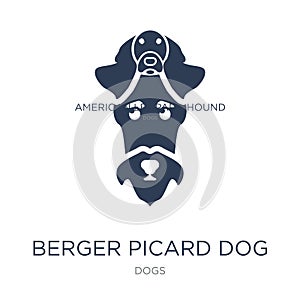 Berger Picard dog icon. Trendy flat vector Berger Picard dog icon on white background from dogs collection