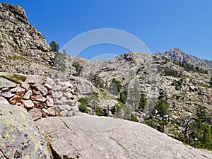 Bergerie de Radule, along Gr 20, on the way to Paglia Orba, Corsica, France.