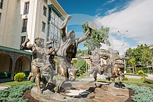 Berikaoba Scupture Statue In Tbilisi, Georgia.