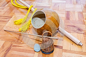 Berimbau - traditional music instrument photo