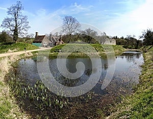 Berkhamsted castle panorama hertfordshire uk photo