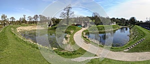 Berkhamsted castle panorama hertfordshire uk