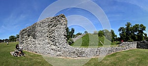 Berkhamsted castle panorama hertfordshire uk