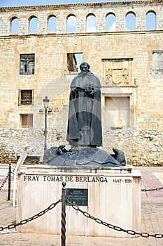 Berlanga de Duero statue of Fray Tomas de Berlanga