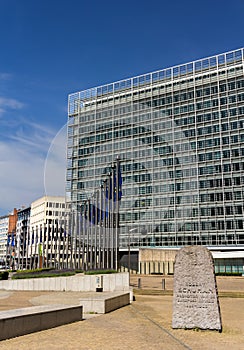 Berlaymont building of European Comission in Brussels photo