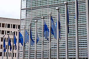 Berlaymont Building Headquarters of the EU in Brussels photo