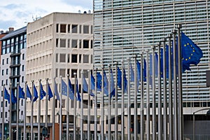 Berlaymont Building Headquarters of the EU in Brussels photo