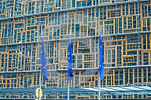 Berlaymont Building Headquarters of the EU in Brussels photo