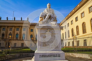 Berlin Alexander Humboldt memorial in Germany