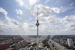 Berlin alexanderplatz germany from above