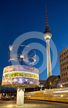 Berlin Alexanderplatz by night