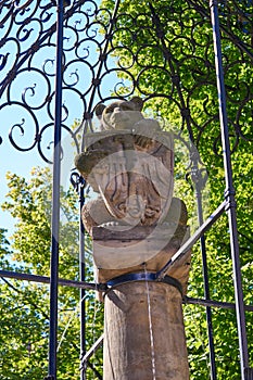 Berlin Bear monument near Nikolaikirche church photo