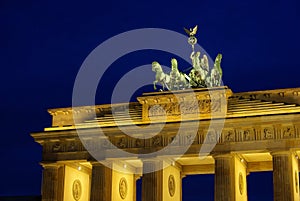 Berlin Brandenburg Gate night