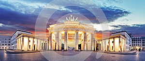Berlin - Brandenburg Gate at night