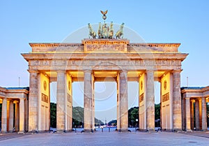 Berlin - Brandenburg Gate at night