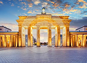 Berlin - Brandenburg Gate at night