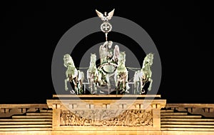 Berlin brandenburg gate quadriga photo