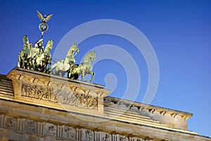 Berlin Brandenburg Gate Quadriga photo