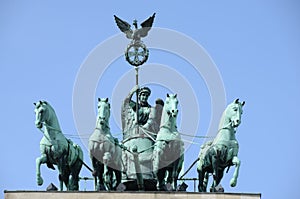 Berlin brandenburg gate quadriga photo