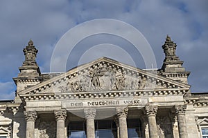 Berlin Bundestag pediment