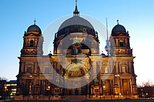 Berlin cathedral in berlin at blue our